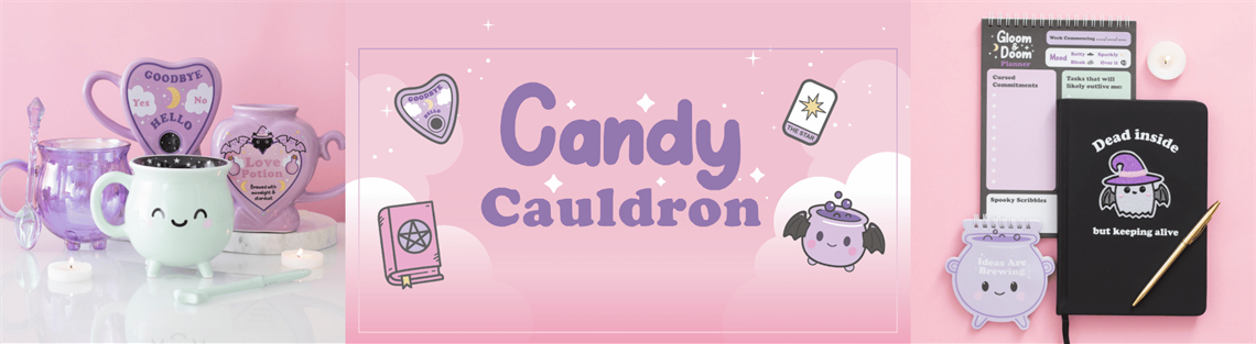 Shop Our Candy Cauldron Pastel Goth Range >