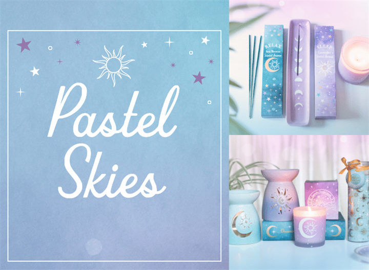 Shop Our Pastel Skies Celestial Range >