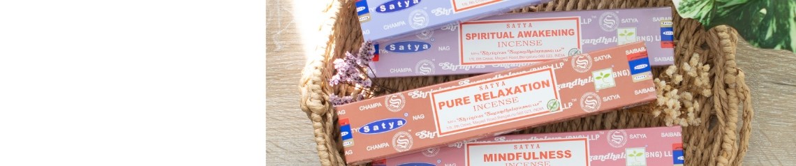 Bulk incense sticks and cones including Satya, Native Soul and Elements. High quality fragrances for gift shops and spiritual retailers.