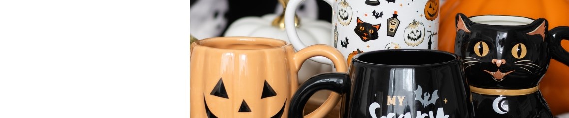 Wholesale Halloween decorations, giftware and accessories. Wide range of spooky and gothic seasonal stock featuring ghosts, witches, bats and more.