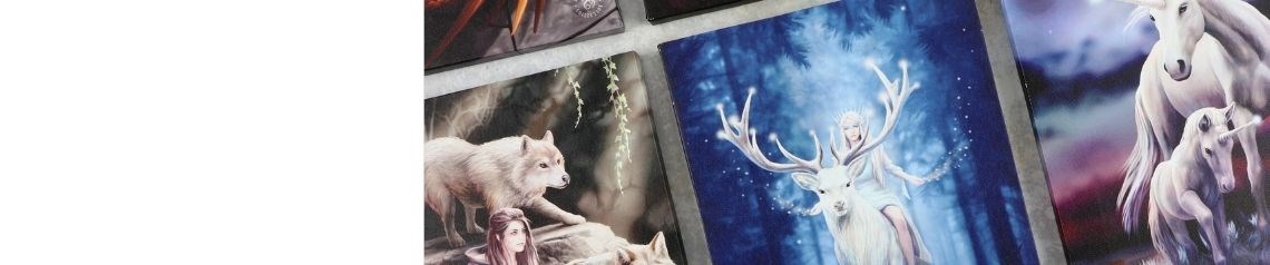 Wholesale licensed Anne Stokes gifts featuring striking fantasy art from enchanted forests to gothic vampires. Includes homeware, decor and collectible items. Perfect for fantasy and gothic retailers. No minimum order and worldwide shipping.
