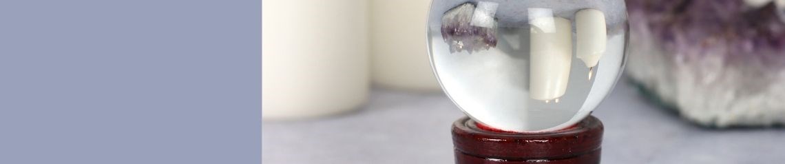 Wholesale crystal balls in various sizes with stands and gift boxes. Perfect for clairvoyance, scrying and mystical decor. Ideal for spiritual and gift retailers. No minimum order and worldwide shipping.