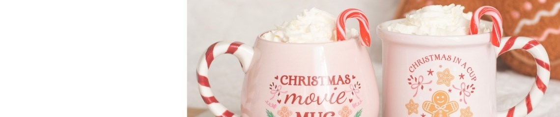 A Sugarplum Bakery comercializa por grosso presentes de Natal com designs inspirados em pastelaria em tons de doces, casinhas de gengibre, riscas de hortelã-pimenta, queimadores, canecas, enfeites e acessórios festivos para vitrines alegres. Sem quantidade mínima de encomenda e envio para todo o mundo.