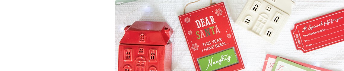 Wholesale festive gifts from the Christmas Cheer collection by Something Different. Includes Christmas Eve mugs and seasonal oil burners for the home. Ideal for retailers offering family Christmas products. No minimum order, ships worldwide.