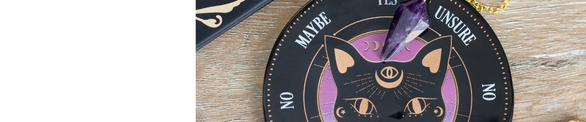 Mystical black cat gifts perfect for Halloween or spiritual gifting. Includes fun and mysterious items for tarot, fortune telling and cat lovers alike.