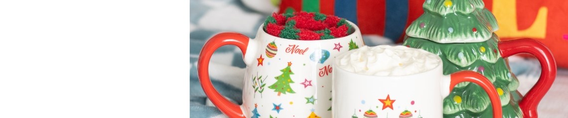 Nostalgic Christmas collection featuring retro-inspired festive decor, bold colour palettes and vintage-style gifts. Ideal for retailers looking for classic holiday merchandise, colourful Christmas ornaments, cheerful home accessories and traditional giftware with a fun throwback twist.