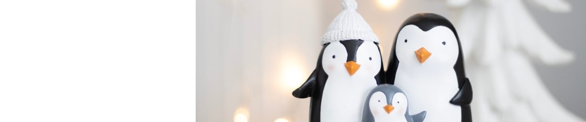 Adorable Christmas-themed gifts and home accessories with cheerful penguin designs. Ideal for festive gifting, family ranges and winter retail displays. Ships globally.