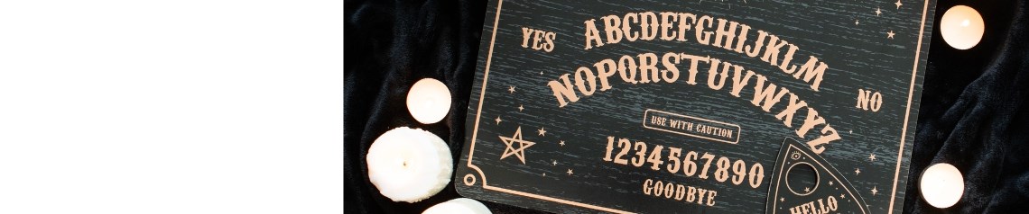 Mystical talking board gifts and accessories for divination fans. From coin flips to teacups, explore the unknown in style. Unique designs with global B2B access.