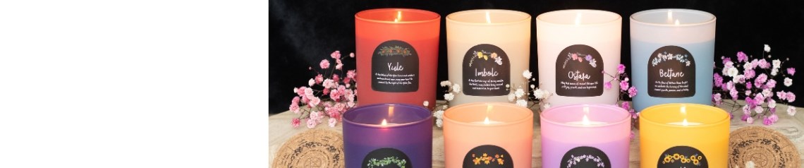 A spiritual collection inspired by pagan and Wiccan traditions, featuring sabbat-themed items like altar decorations, seasonal symbols and ritual accessories.