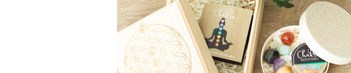 Wholesale wellbeing and wellness products. Includes crystal healing, chakra gifts and essential oils.