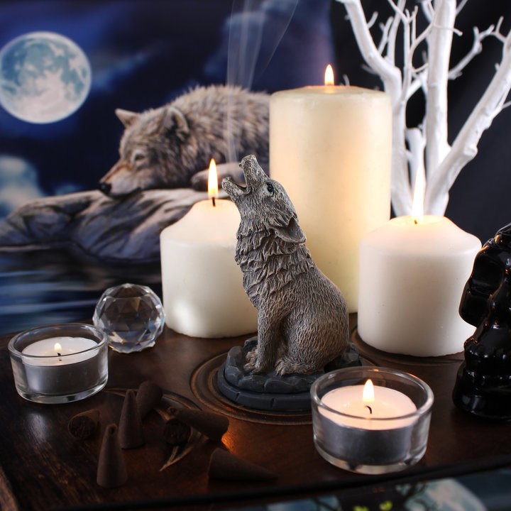 Lisa Parker Wolf Incense Burner