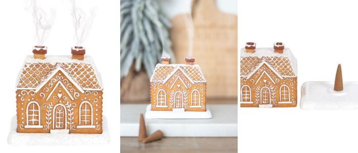 Gingerbread House Incense Cone Burner
