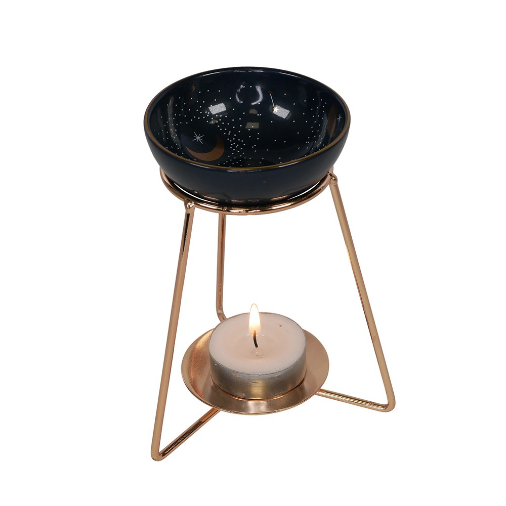 Purple Star Oil Burner on Metal Base