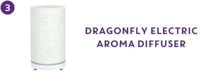 White Ceramic Dragonfly Electric Aroma Diffuser
