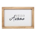 Hello Autumn Wooden Frame Sign