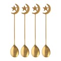 Set of 4 Star and Moon Teaspoons