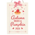 Autumn Skies & Pumpkin Pies Hanging Sign