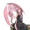 Elegant Dragon Figurine by Anne Stokes