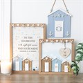 Ocean Air Salty Hair 3D Shell Beach Hut MDF Plaque