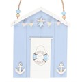Blue Life Ring Beach Hut Hanging Decoration