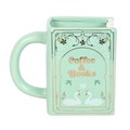 Coffee and Books Green Book Shaped Mug