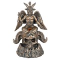 Gold Baphomet LED Backflow Incense Burner