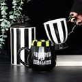 Striped Bat Wing Teacup