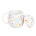 Spring Floral Print Egg Shaped Mug