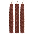 Pack of 6 Brown Beeswax Spell Candles
