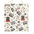 Retro 80s Print Polycotton Tote Bag