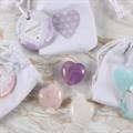 Lucky Crystal Heart Sentiment Stone