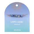 Lapis Lazuli Crystal Beaded Chain Bracelet