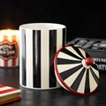 Black Striped Circus Tent Storage Jar