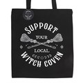 Support Your Local Witch Coven Polycotton Tote Bag