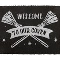 Black Welcome to Our Coven Doormat