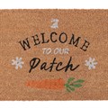 Natural Welcome to Our Patch Doormat