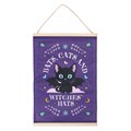 Bats, Cats and Witches Hats Fabric Wall Hanging