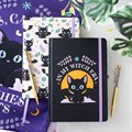 Cute and Creepy Print A5 Notebook with Amethyst Pen