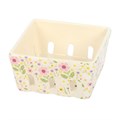 Daisy & Duck Print Ceramic Berry Basket
