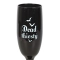 Set of 2 Dead Thirsty Champagne Flutes