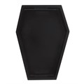Plain Black Coffin Trinket Tray