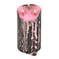 Large Pink Vampire Tears Pillar Candle