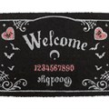 Pink and Black Talking Board Doormat