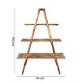 Natural Three Level Display Shelf