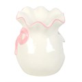White and Pink Bow Oil Burner