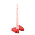 Red Bow Taper Candle Holder