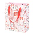 Valentine Postage Stamp Print Gift Bag