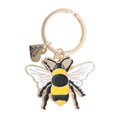 Queen Bee Enamel Keyring