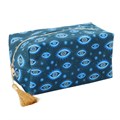 All Seeing Eye Print Velvet Makeup Bag