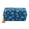 All Seeing Eye Print Velvet Makeup Bag